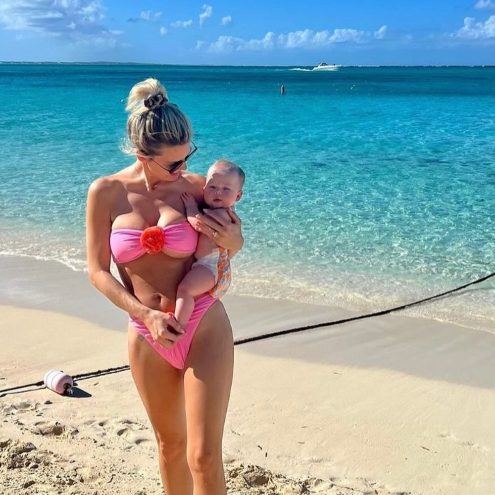 SAME Pink Rose Bikini Set